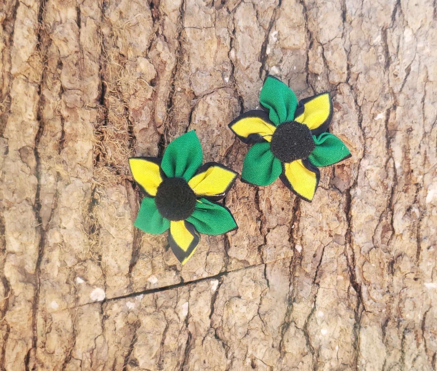 Handcrafted African Print Floral Stud Earrings